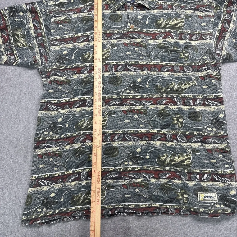 Vintage Tommy Bahama Polo Golf Short Sleeve Floral Hawaiian Shirt - Size XLarge